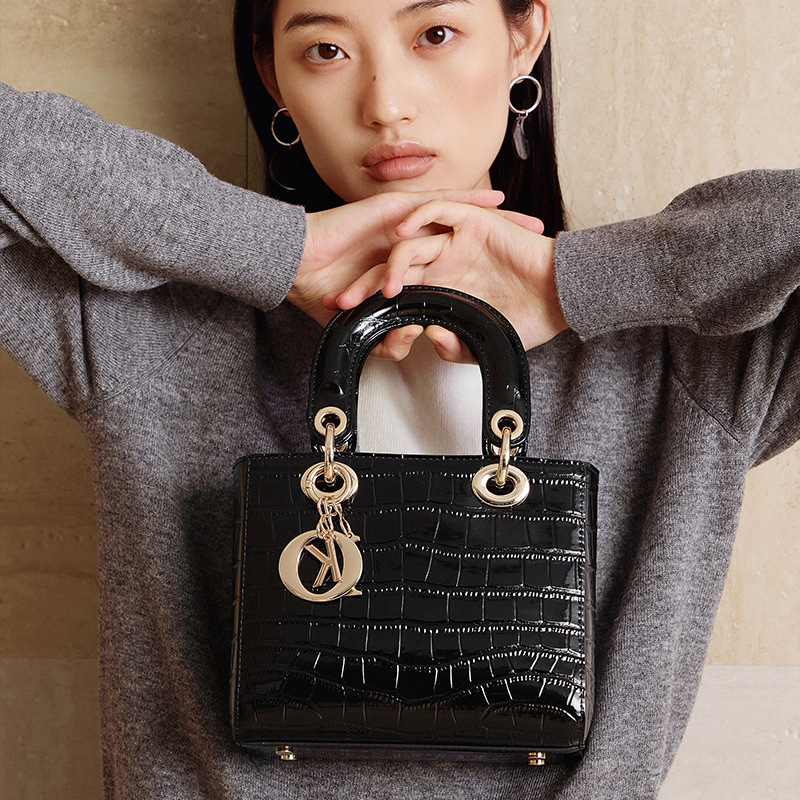 Bucket Bag Suede - 100% Genuine Leather Luxury Mini Women