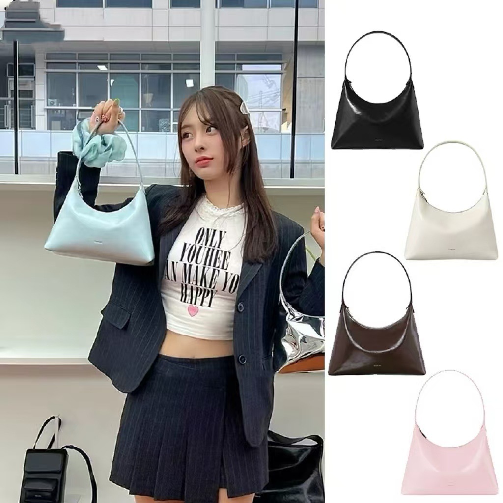 Half Moon Bag Suede - Korean Niche So Creative Soft Leather