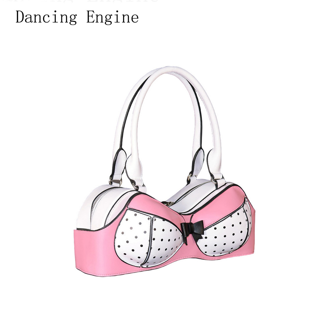 Luxury Bags Girls - Funny Unique Bra Shaped Handbag Polka