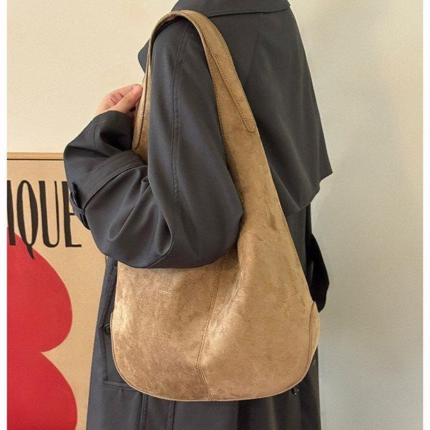 Bucket Bag Suede - Faux Suede Women bucket Shoulder Bag