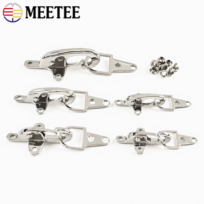 Luxury Bags With Silver Hardware - 1-5Pcs 4/5cm Silver Metal Buckle Bag