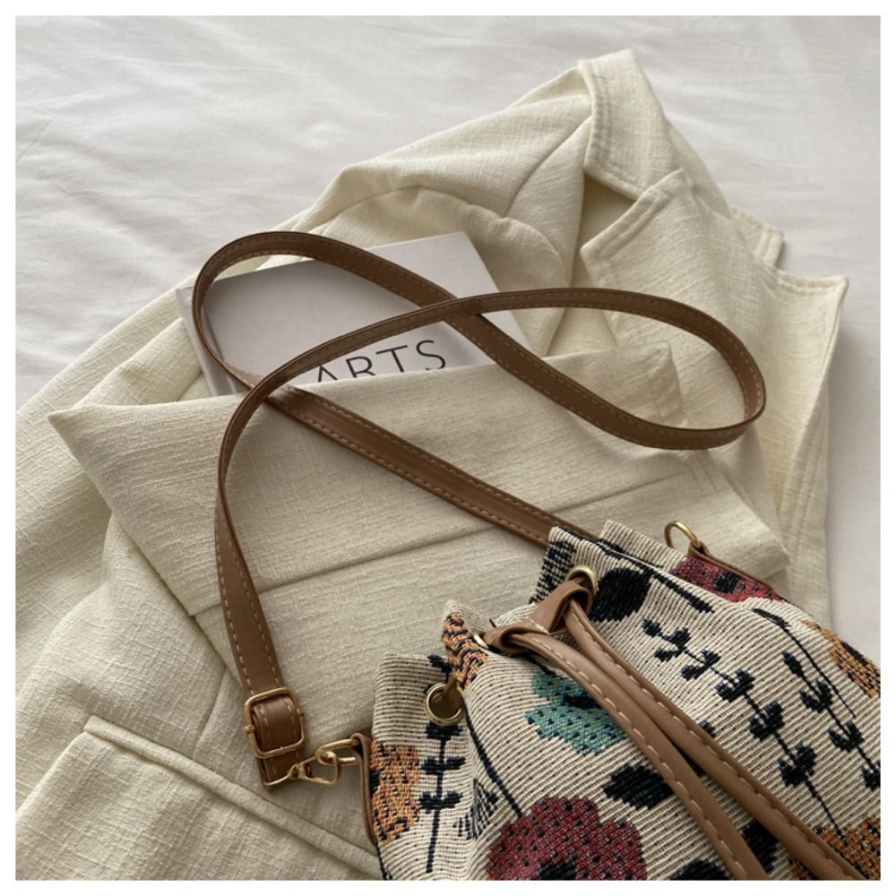 Fashion Linen Fabric Bucket Ba - Bucket Bag Suede 评论和价格