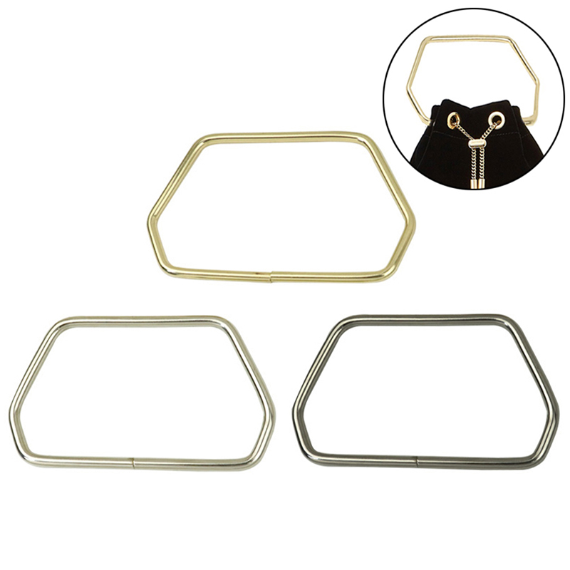 11.7CM Hexagonal Trapezoid Met - Luxury Bags With Silver Hardware 评论和价格