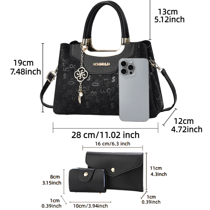 3-piece Fashion Women's Handba - Luxury Bags For You 评论和价格