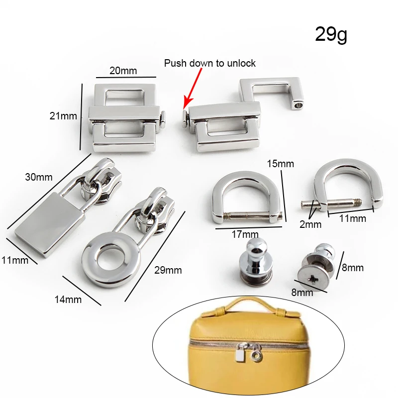 Gold,Silver Stainless Steel Me - Luxury Bags With Silver Hardware 评论和价格