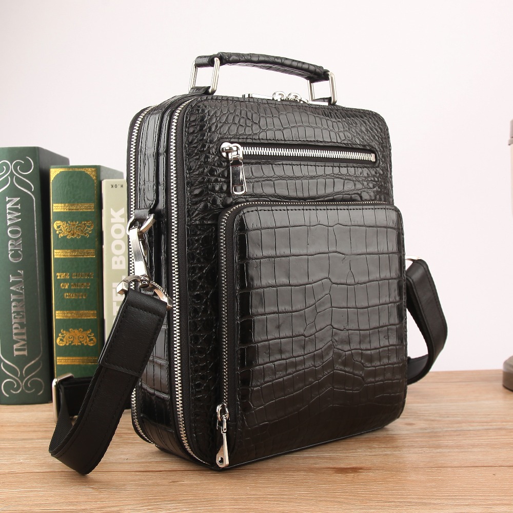 Hot luxury quality Men's Genui - Luxury Bags With Silver Hardware 评论和价格