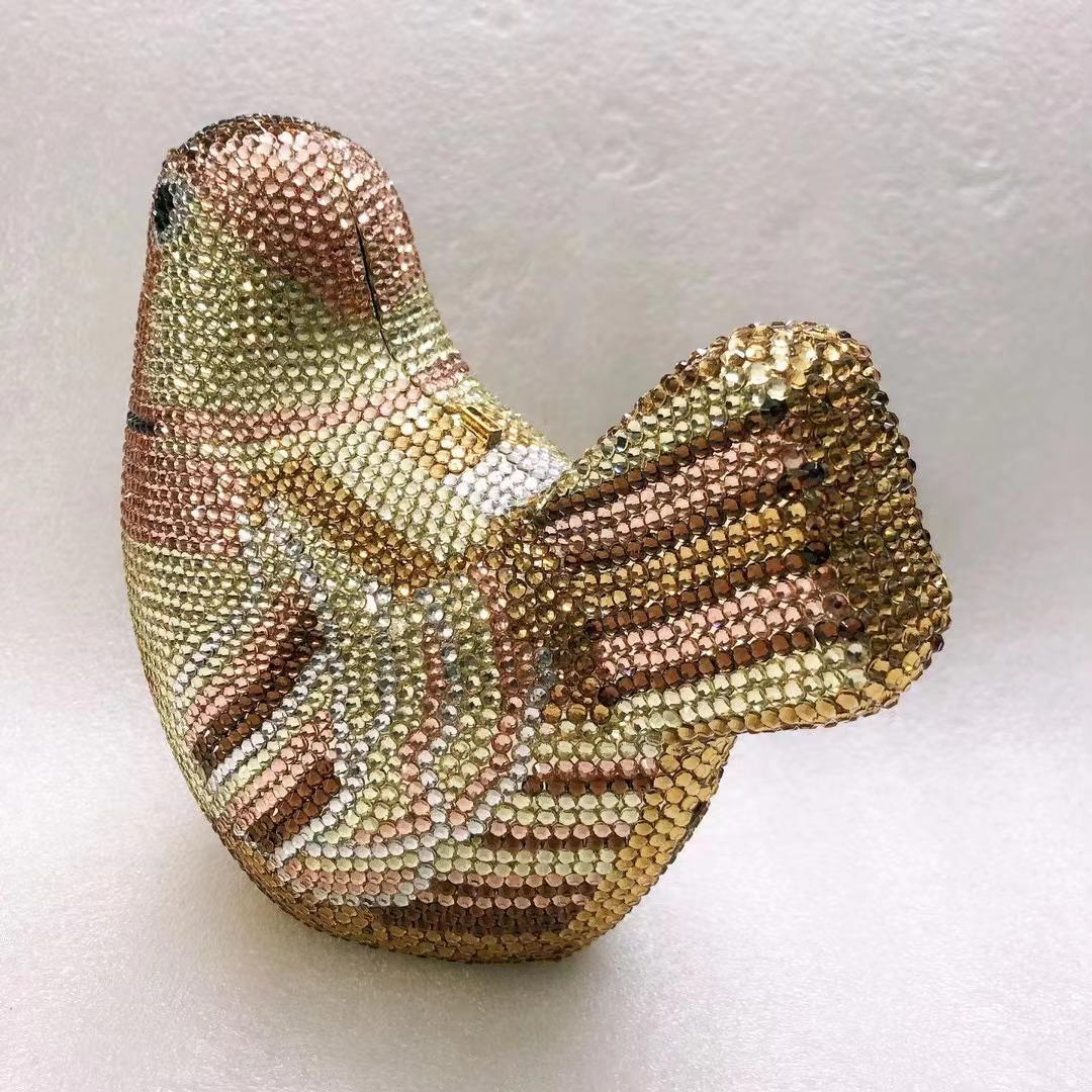 Bird Diamond Evening Bag Clutc - Luxury Bags Yellow 评论和价格