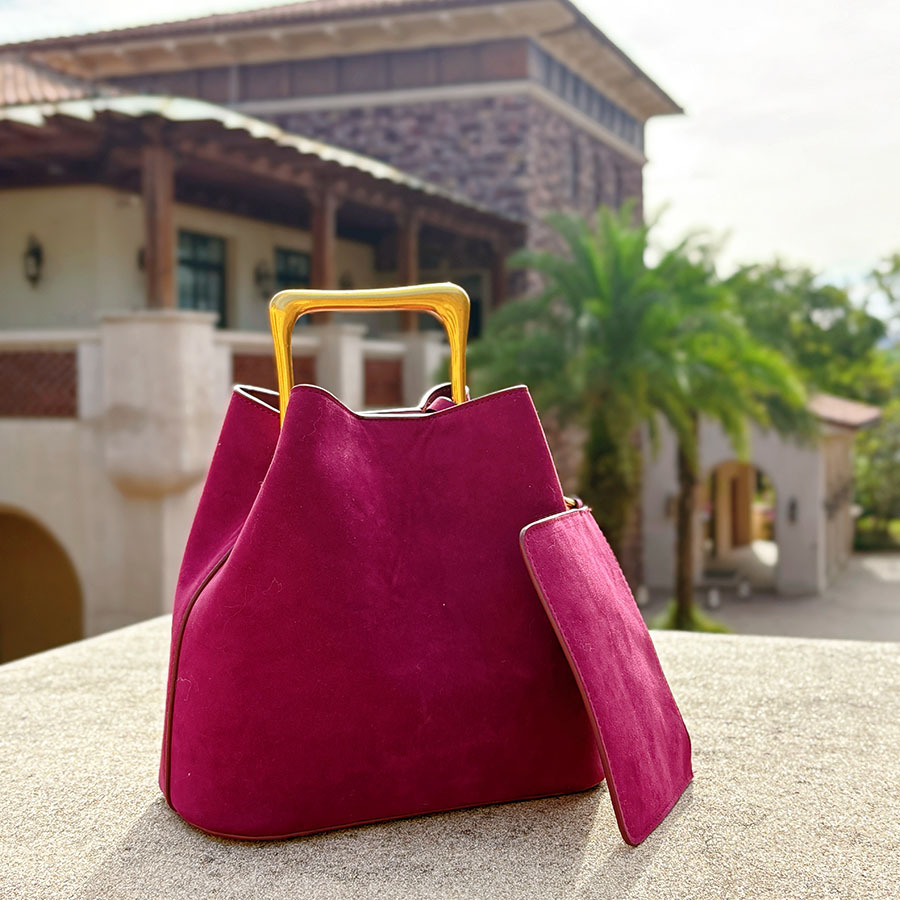 Genuine Suede Leather Women Sh - Bucket Bag Suede 评论和价格