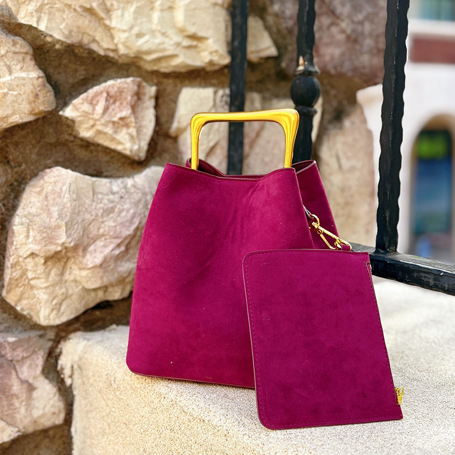 Genuine Suede Leather Women Sh - Bucket Bag Suede 评论和价格