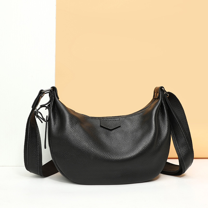 New Women Bags 100% Genuine Le - Half Moon Bag Suede 评论和价格
