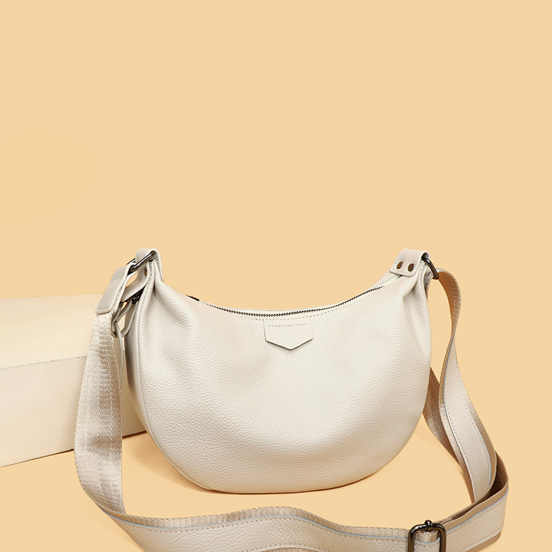 New Women Bags 100% Genuine Le - Half Moon Bag Suede 评论和价格