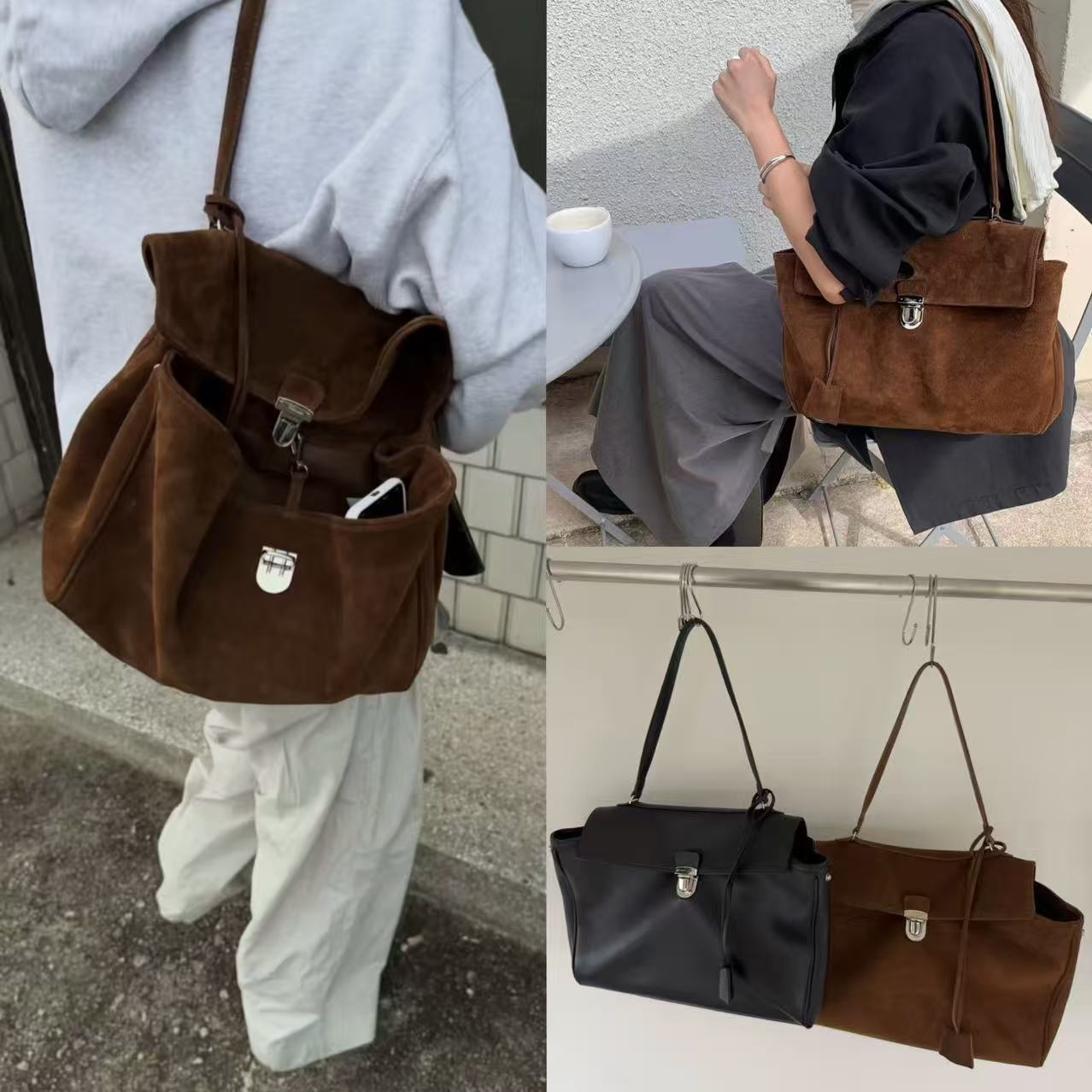 Luxury Brand Genuine Leather W - Luxury Bags With Silver Hardware 评论和价格
