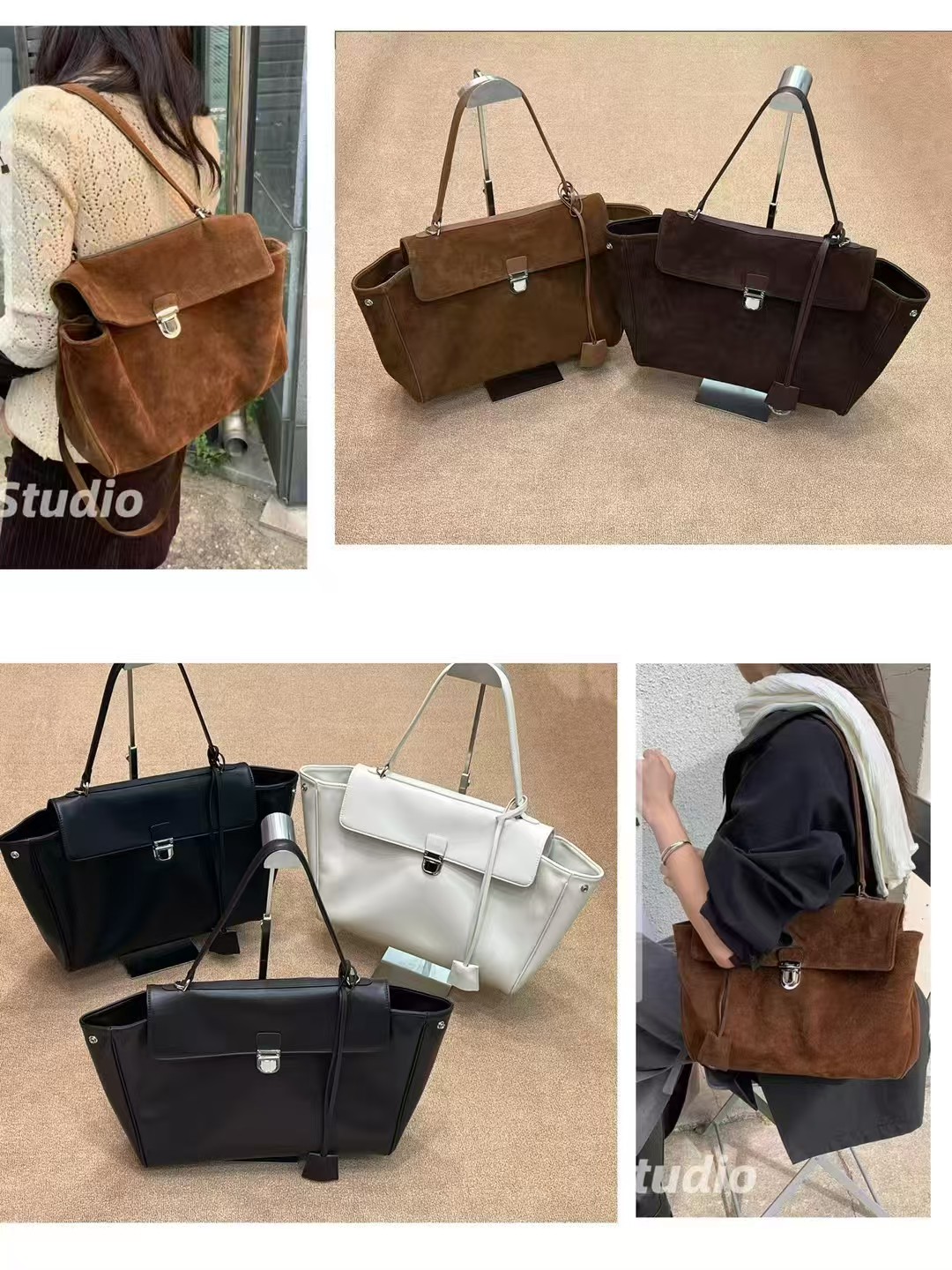 Luxury Brand Genuine Leather W - Luxury Bags With Silver Hardware 评论和价格