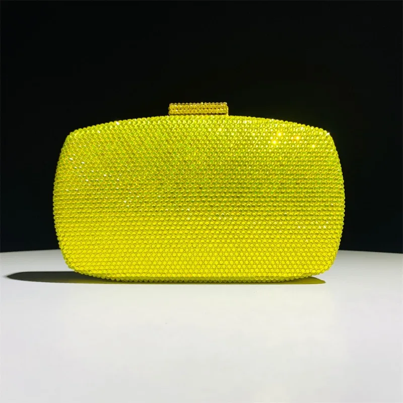 High End Luxury Rhinestone Han - Luxury Bags Yellow 评论和价格