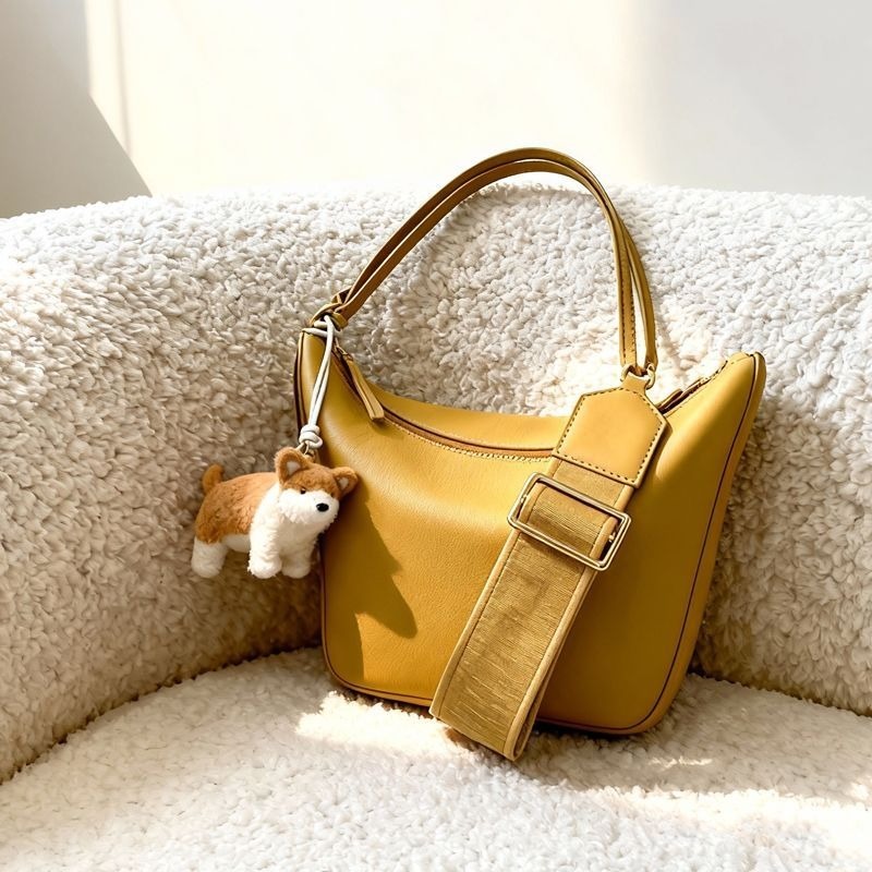 Yellow Portable Dumpling Bag W - Luxury Bags Yellow 评论和价格