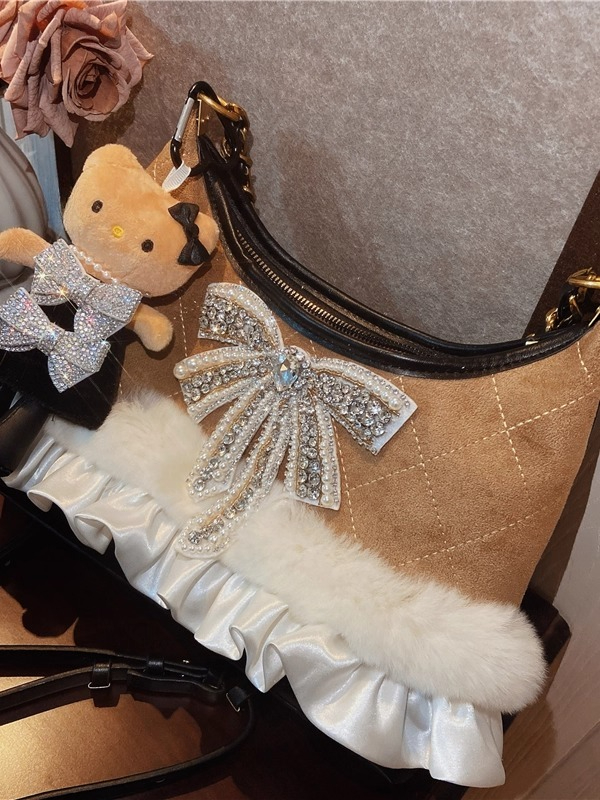 Vintage Niche Heavy Industry R - Half Moon Bag Suede 评论和价格