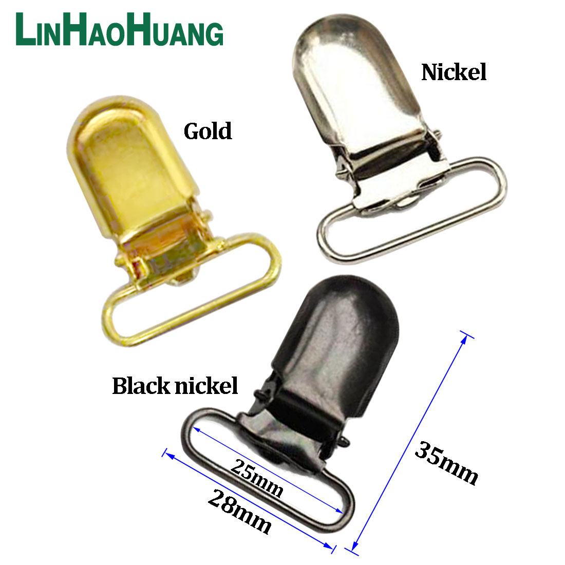 30pcs Metal Suspender Clips D  - Luxury Bags With Silver Hardware 评论和价格