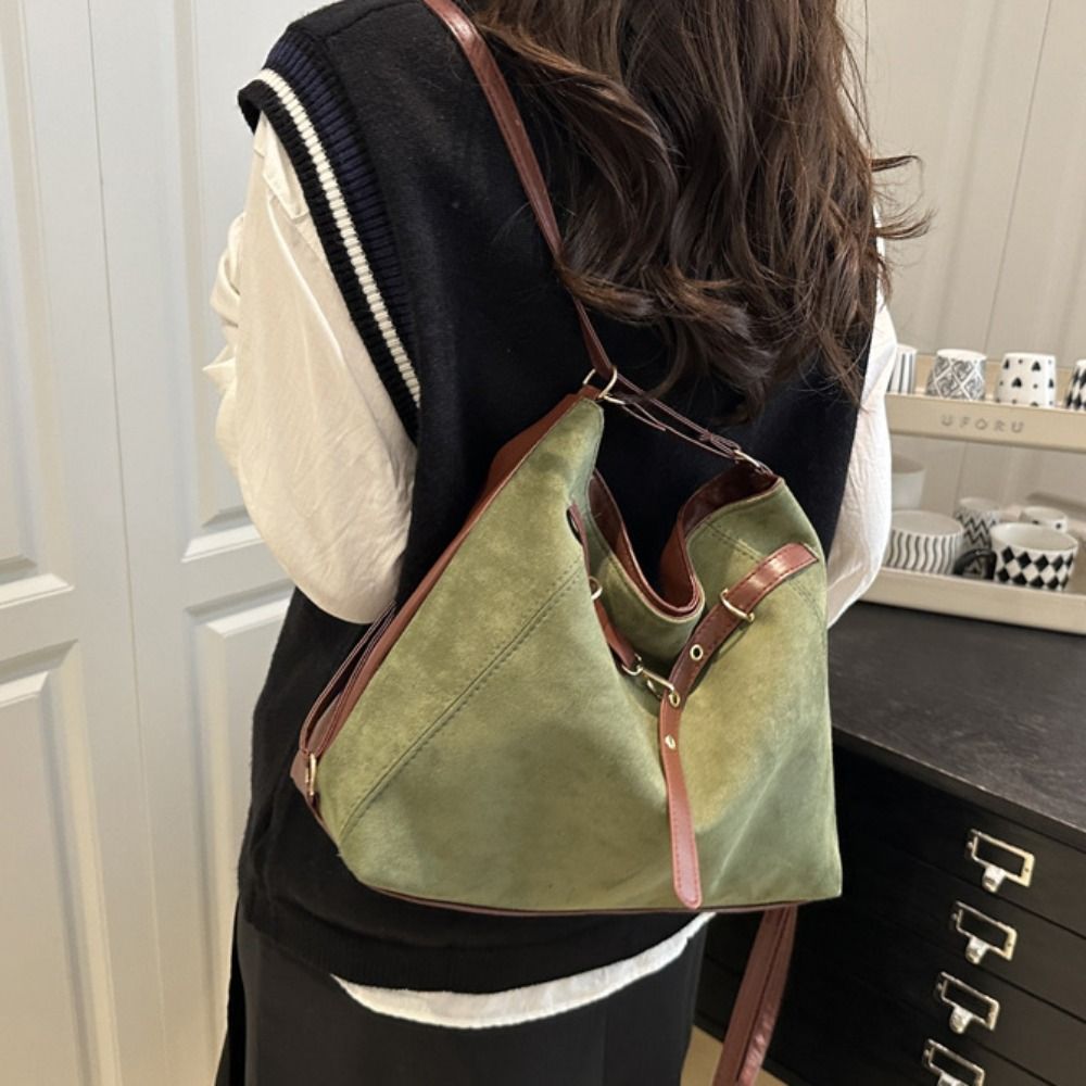 Trendy Large Capacity Suede To - Bucket Bag Suede 评论和价格