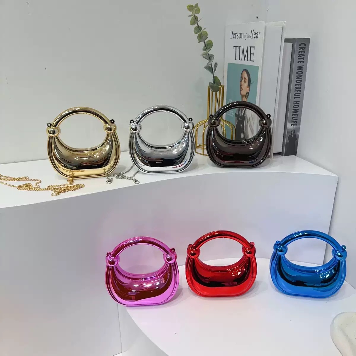 Mini Golden Evening Bag Purses - Luxury Bags On Sale 评论和价格