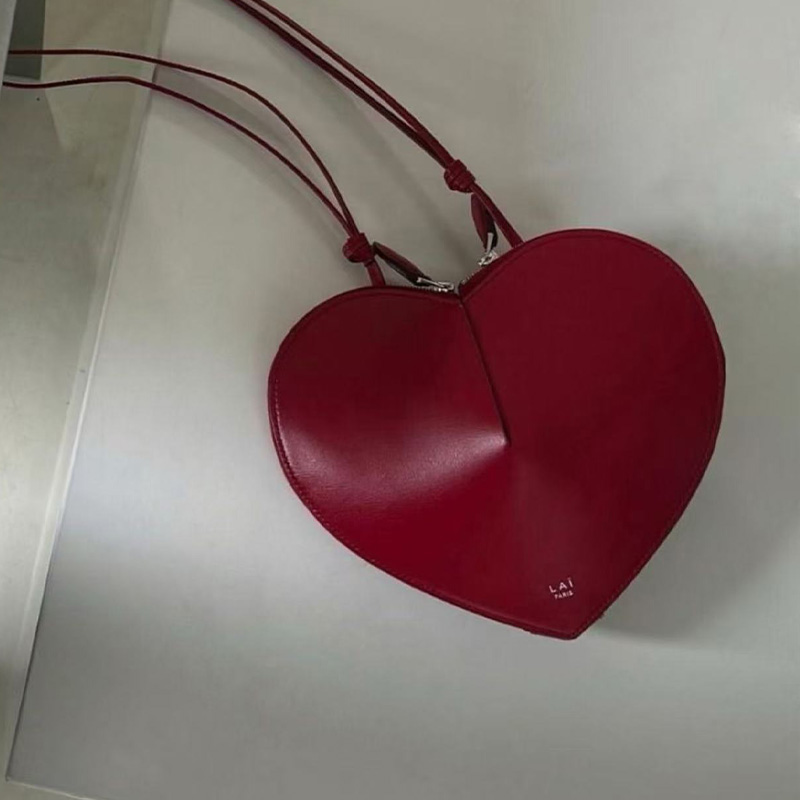 Niche High Texture Heart Bag G - Half Moon Bag Suede 评论和价格