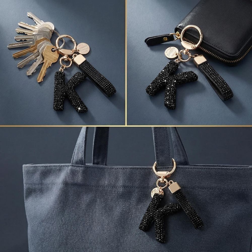 Stylish Lucky Charm Letter Key - Luxury Bags Yellow 评论和价格