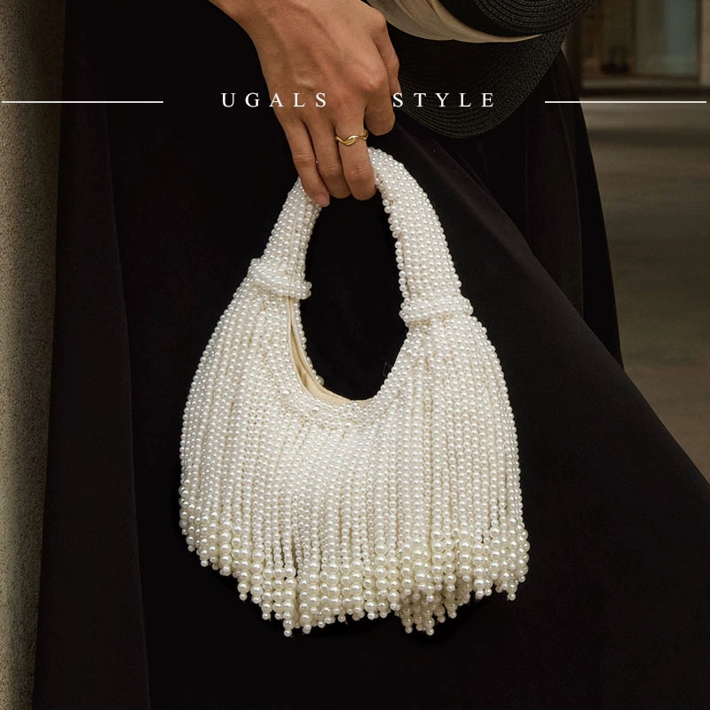 Design Handle Pearl Evening Cl - Luxury Bags On Sale 评论和价格