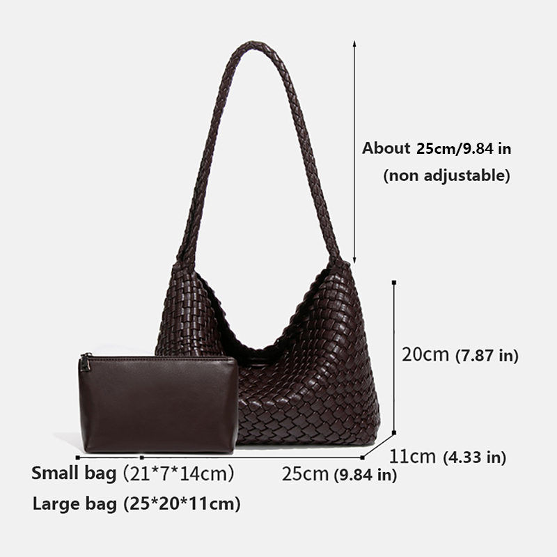 Woven Shoulder Bag Women Handb - Half Moon Bag Suede 评论和价格