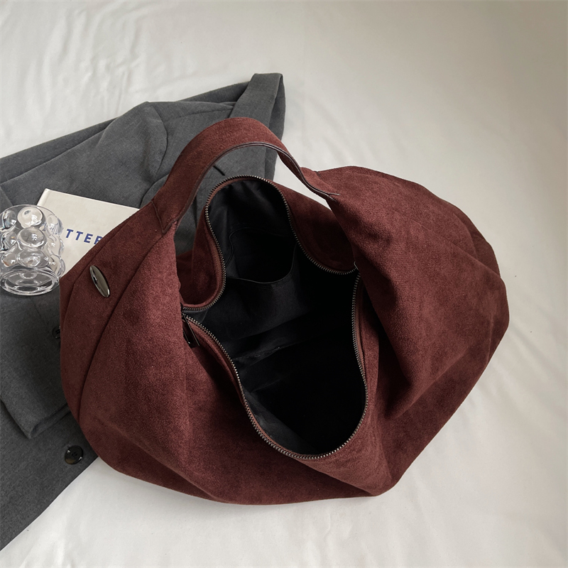 Women Half Moon Bags Large Cap - Half Moon Bag Suede 评论和价格