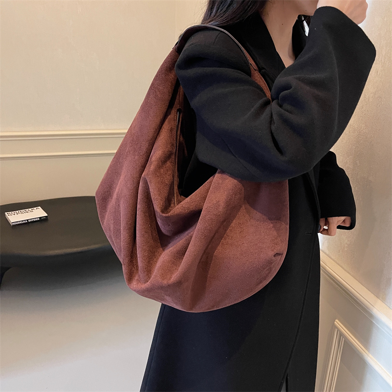 Women Half Moon Bags Large Cap - Half Moon Bag Suede 评论和价格