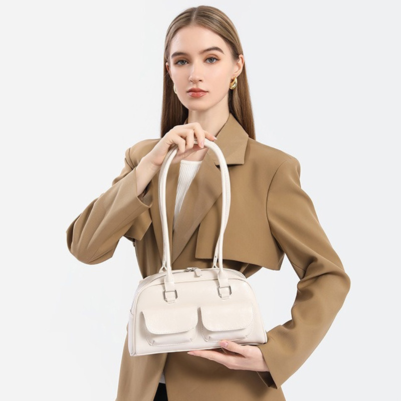 Lady Casual Versatile Solid Sh - Luxury Bags Girls 评论和价格