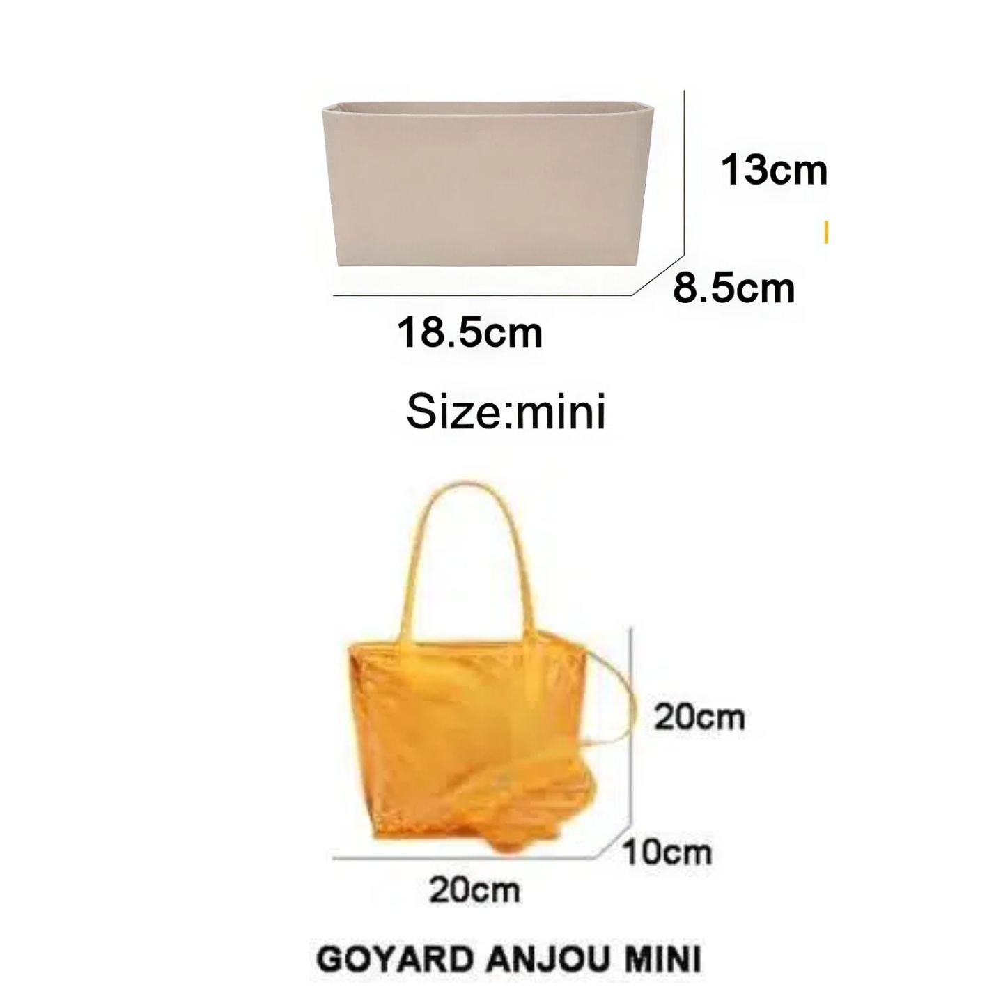 Felt Insert Bag Cosmetic Organ - Luxury Bags Goyard 评论和价格